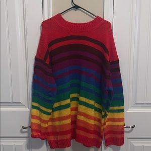ASOS Curve rainbow print sweater